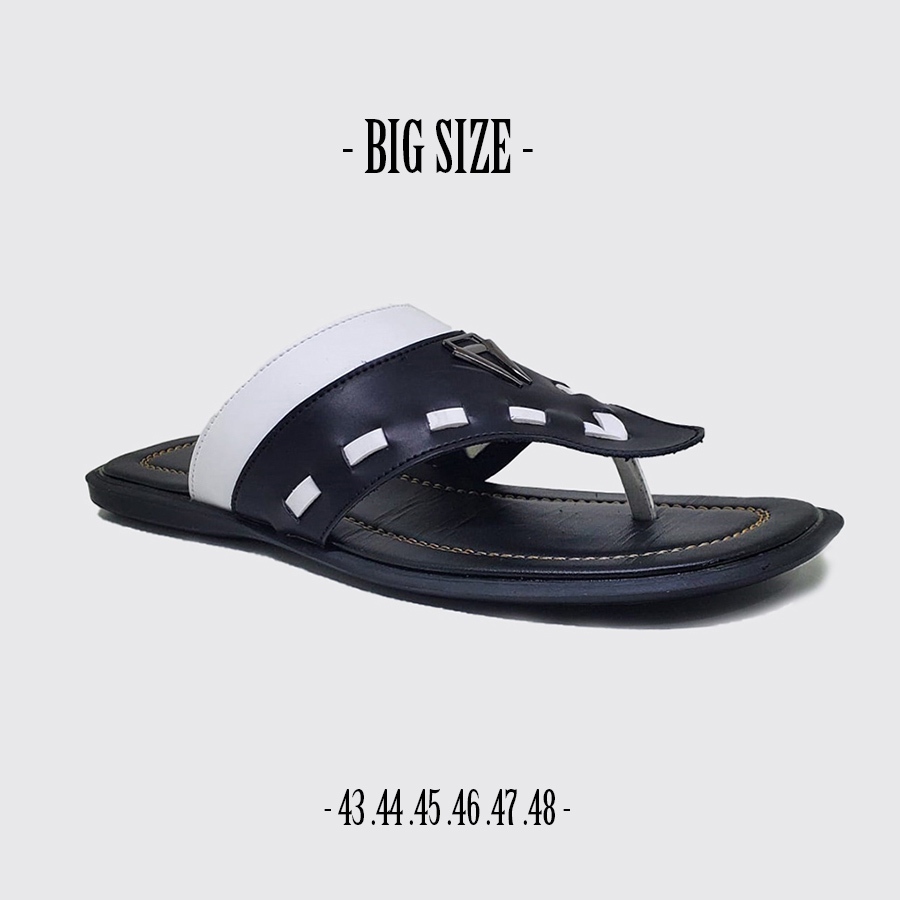 Bigsize jumbo 44 45 46 47 48 |sandal slide pria Jepit | sendal kulit AGJ20 Original Karet anti slip