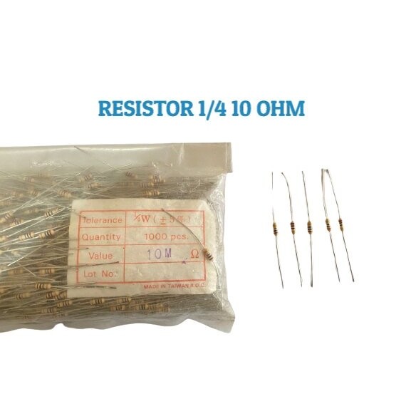 RESISTOR 1/4watt 10R OHM (10)