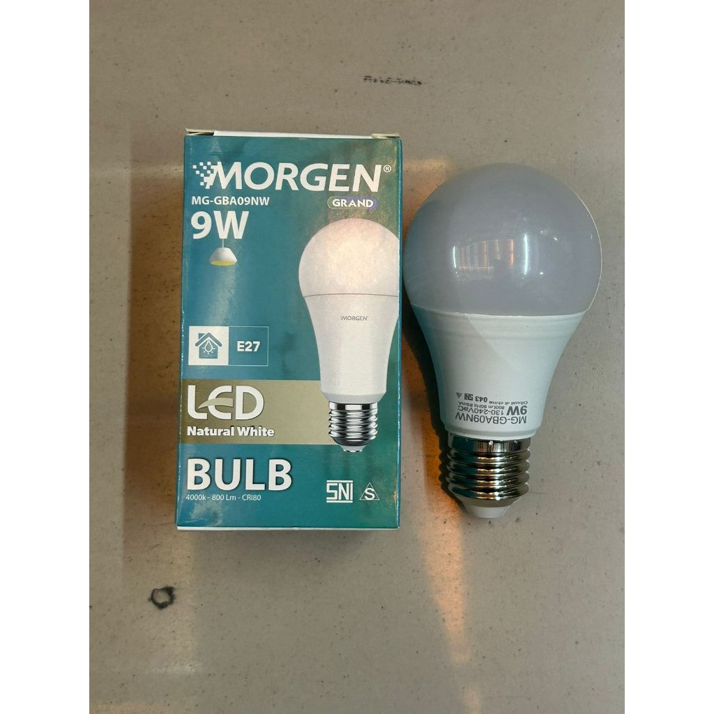 MORGEN LED Bulb Grand Lampu Naturalwhite 4000k 9 WATT