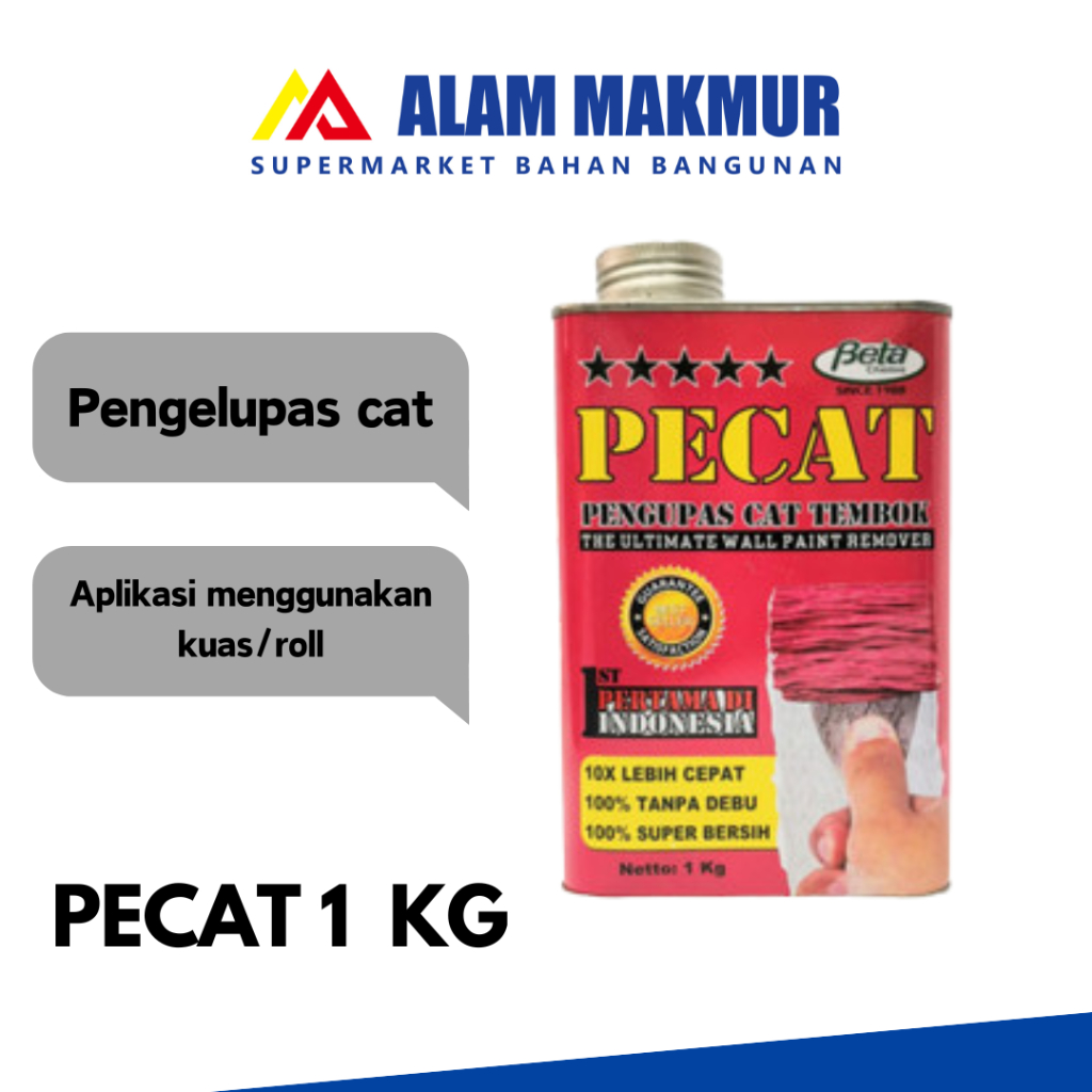 Pengelupas Cat Tembok Pecat 1 Kg