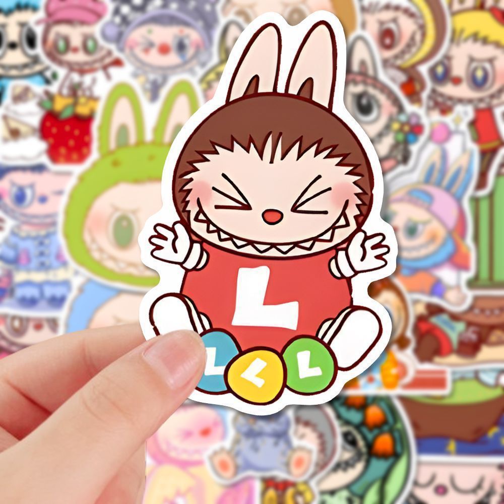 

【Ready】Sticker Labubu Bahan Vinyl Waterproof Doff - Stiker Labubu Laptop Diary Notebook Journal Koper Tumbler