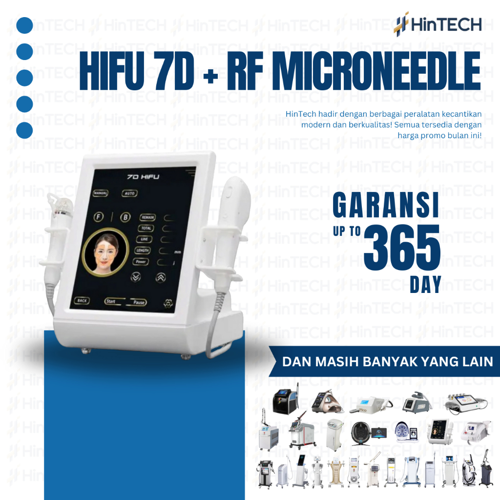 7D HIFU + RF MICRONEEDLE Portable Anti Aging Wrinkle Skin Firming 2 In 1 7D Hifu RF microneedling Ma