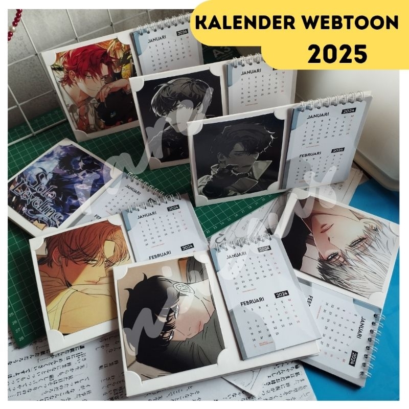 

[BISA CUSTOM] Kalender Meja 2025 anime manhwa manga Eunhyuk Dohwa Dokja Orv
