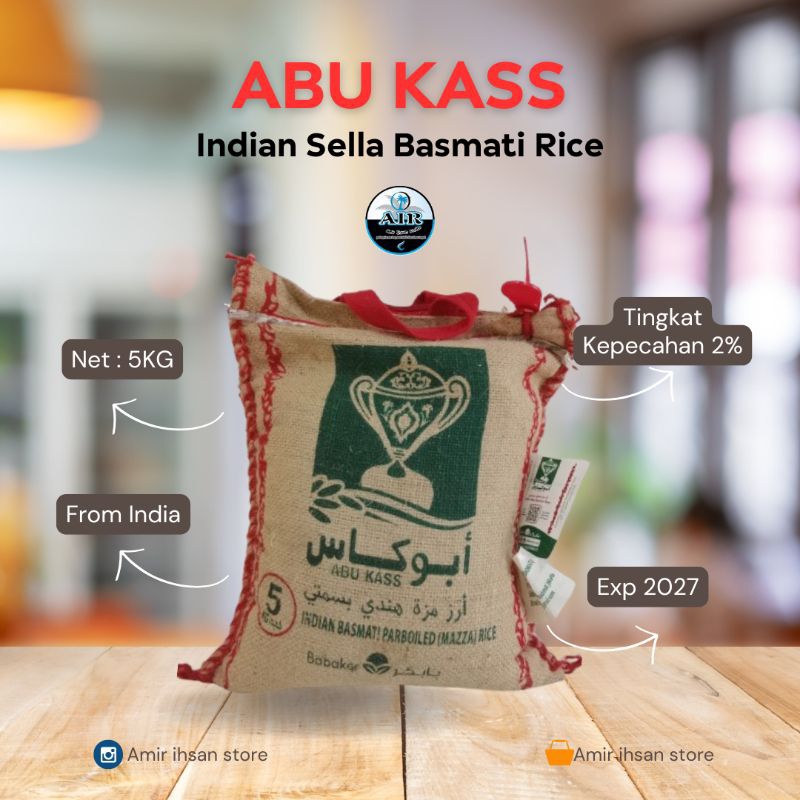 

beras basmati abukass 5kg/abu kass/beras basmati india