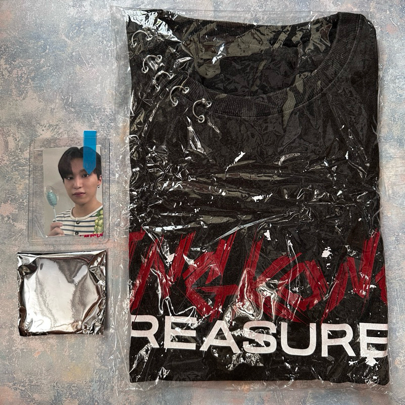 KINGKONG TREASURE JAPAN MD SHIRT CAN BADGE SEALED JEONGWOO POB BALLOON