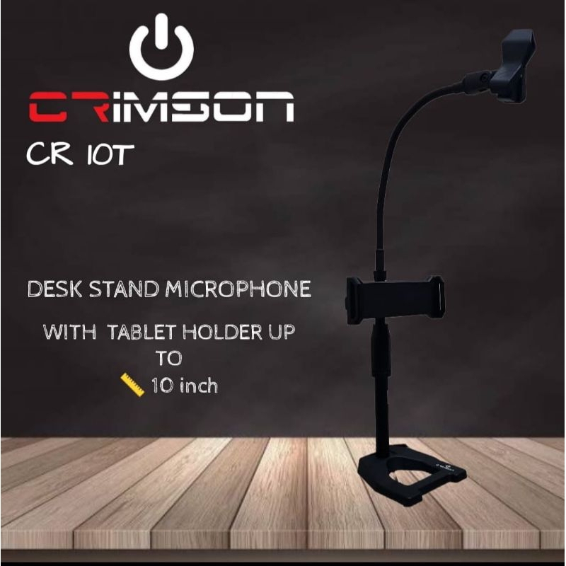 STAND MIC MEJA CRIMSON CR 10T DESK STAND MICROPHONE