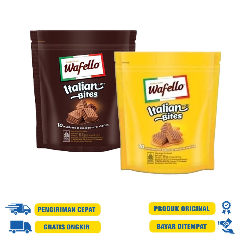 

Wafello Wafer Pouch 95 | 97 G.R - Chocolate | Butter Caramel