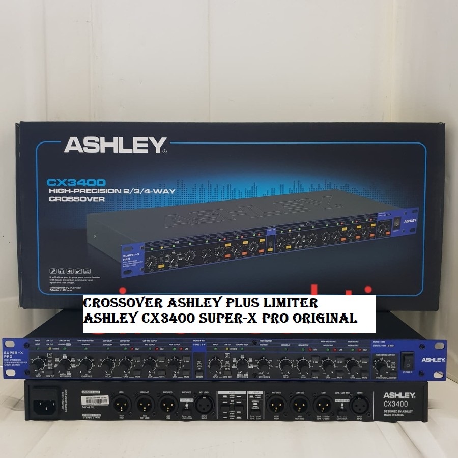 Crossover Ashley Plus Limiter Ashley CX3400 Super-X Pro Original