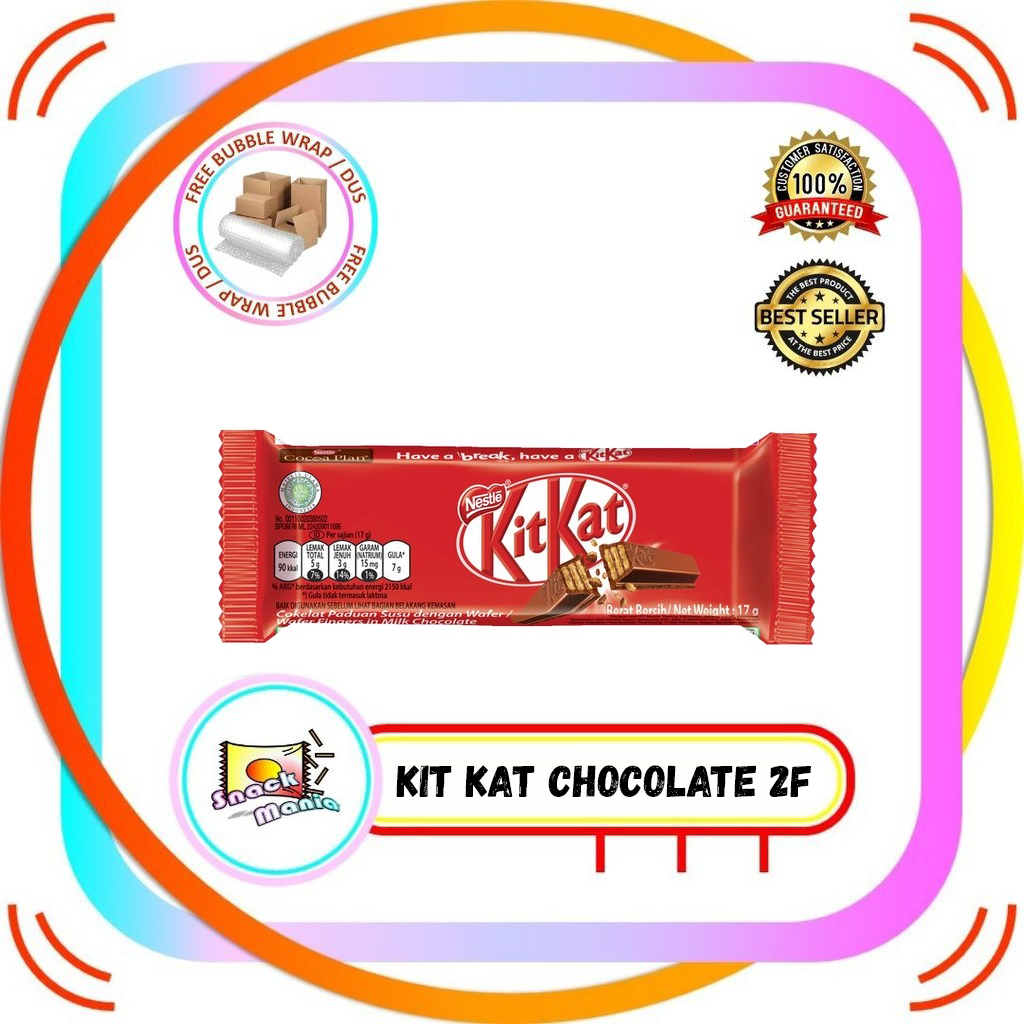 

Kit Kat Chocolate 2F 2 Fingers 17 gr Coklat