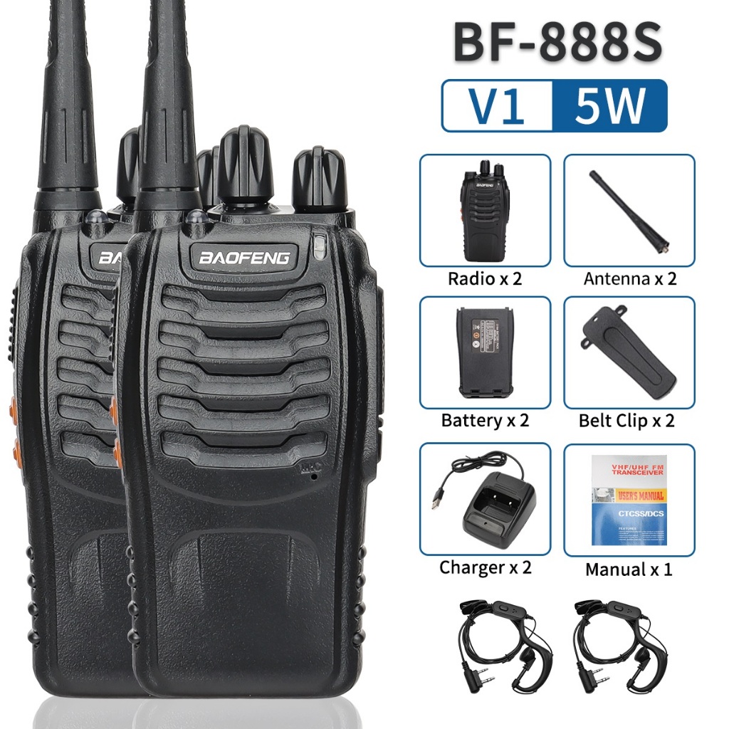 TERMURAH HT 888S 2IN1 WALKIE TALKIE SINGLE BAND