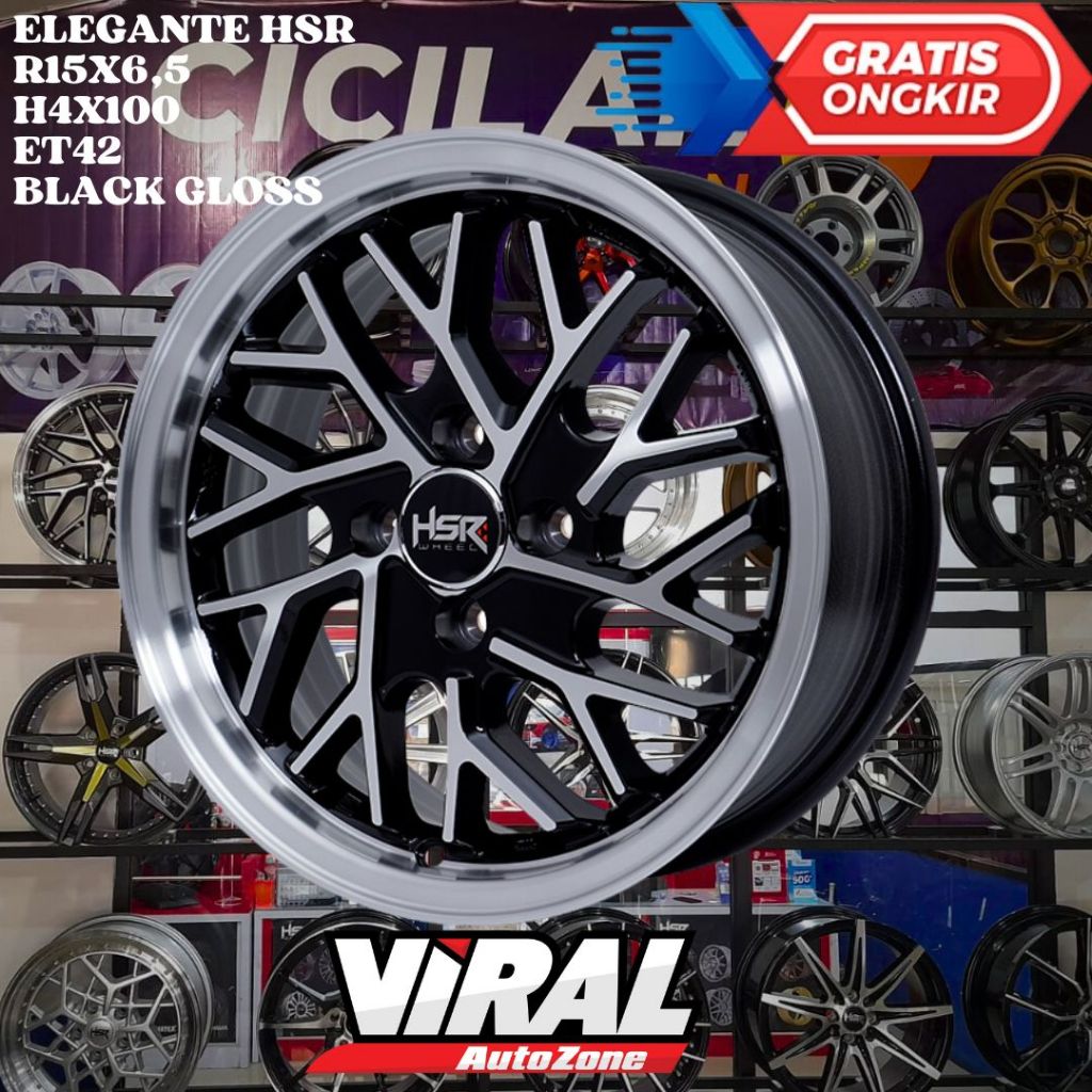 HSR ELEGANTE RING 15 R15 UNTUK VELG MOBIL SPLASH , IGNIS , ETIOS , YARIS