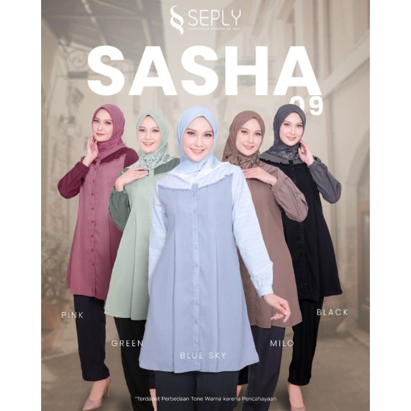 SEPLY SASHA 01, SASHA 37||FAUZ TUNIK RONA||NIBRAS NA 031 NAVY, NA 038//RAUNA RAD 04 BAJU ATASAN/TUNI