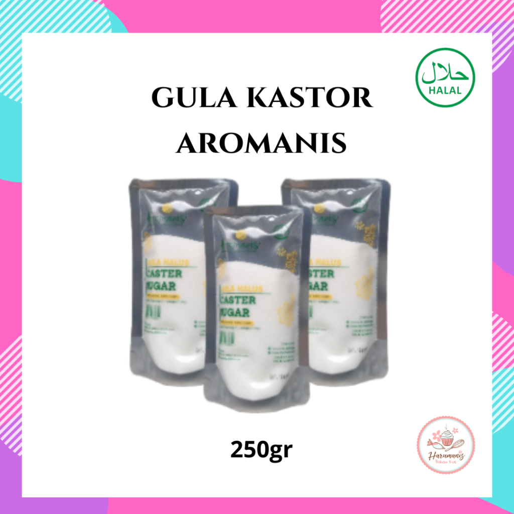 

Gula Kastor Caster Sugar Aromanis Gula Pasir Halus 250gr