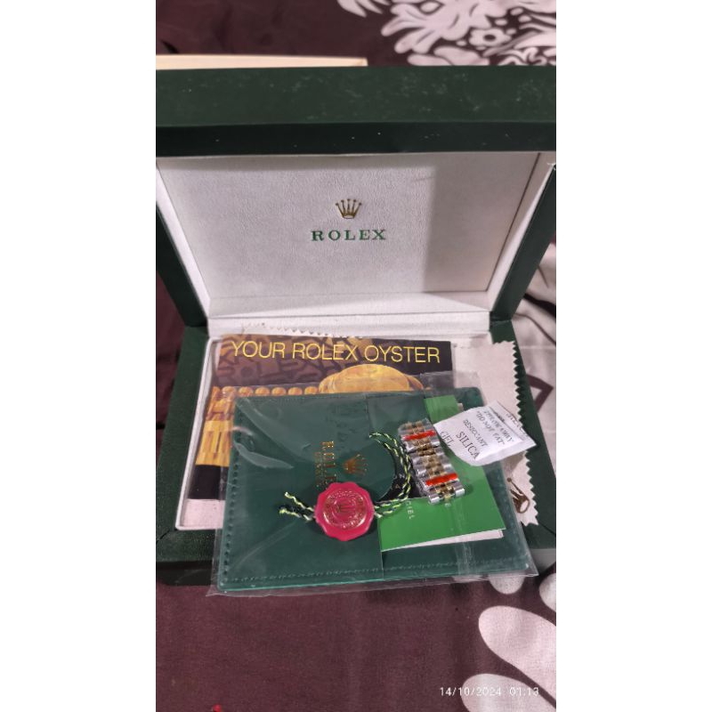 Jam Tangan Rolex Automatic GMT MASTER II TWO TONE GOLD YELLOW BODY SWISS SAPHIRE ( CLONE ORI )