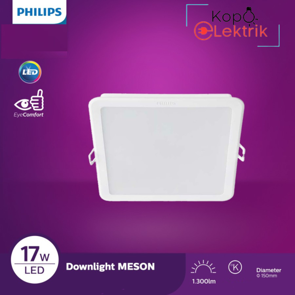 Lampu Led Downlight Philips 17 Watt Kotak Meson