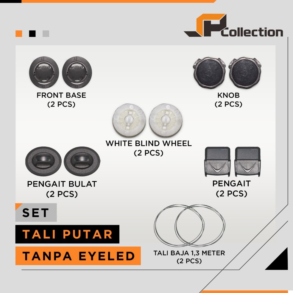 Tali Sepatu Putar PDL  Tali Sepatu BOA Spinon Tali Putar Tanpa Eyeled dan eyelead