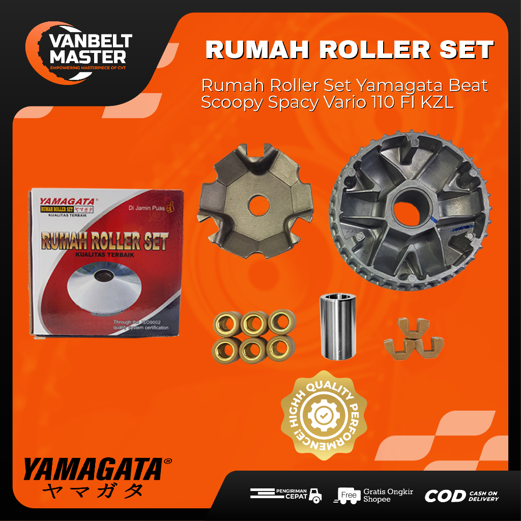 Yamagata Rumah Roller Set Rumah roller set Honda Beat Scoopy Vario Spacy Injeksi Fi 110 KZL Suku Cad