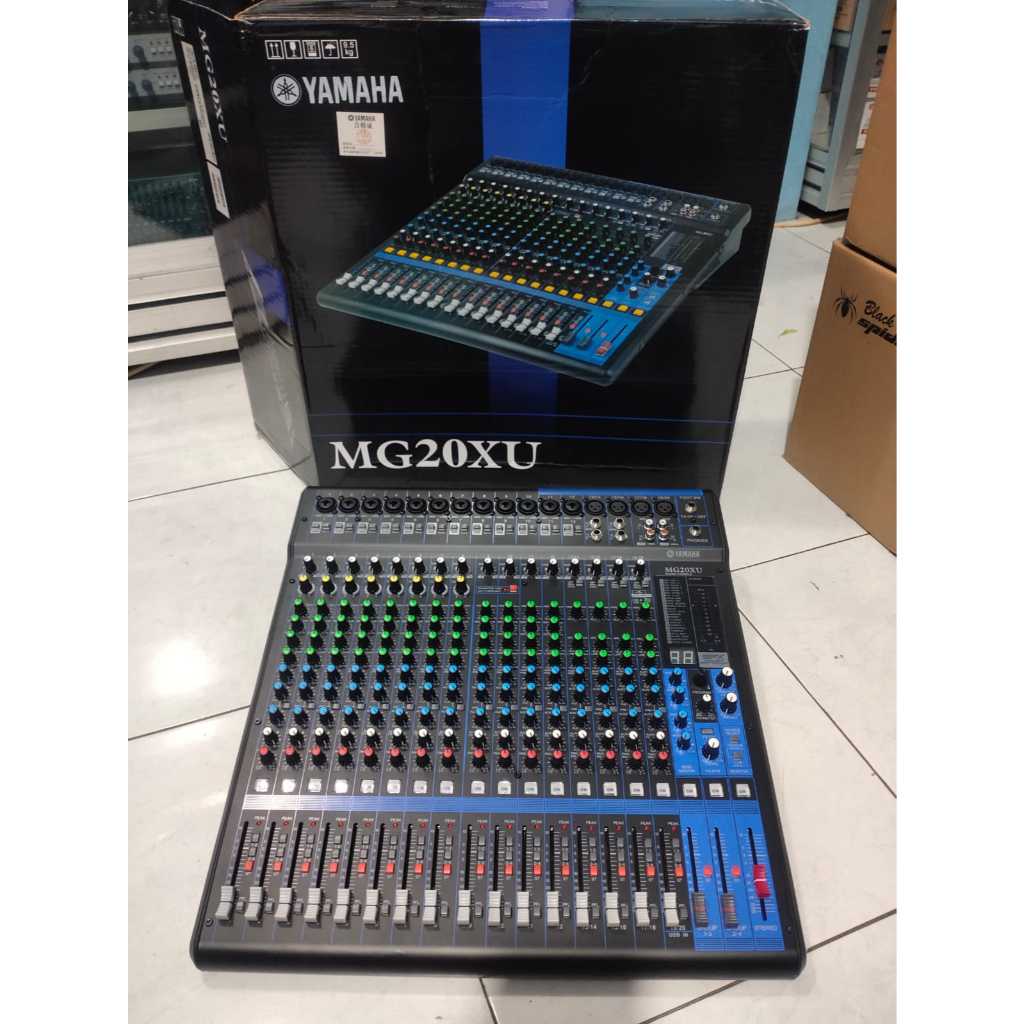 Mixer Audio Yamaha MG20XU MG 20XU Grade A 20 Chanel Efek Reverb DSP Digital 4 Tone Plus Compressor  