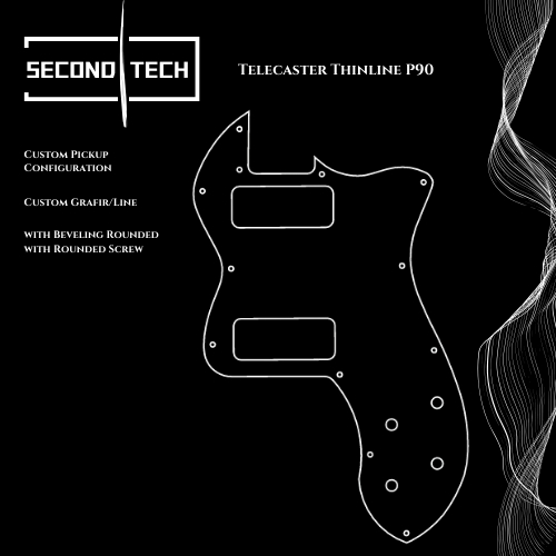 pickguard Telecaster Thinline Duluxe Modern Player p90 3ply custom akrilik mirror