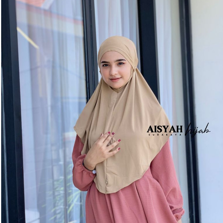 HIJAB BERGO TALI JERSEY PREMIUM/ JILBAB INSTAN JERSEY TALI BELAKANG/ BERGO INSTAN JERSEY TALI