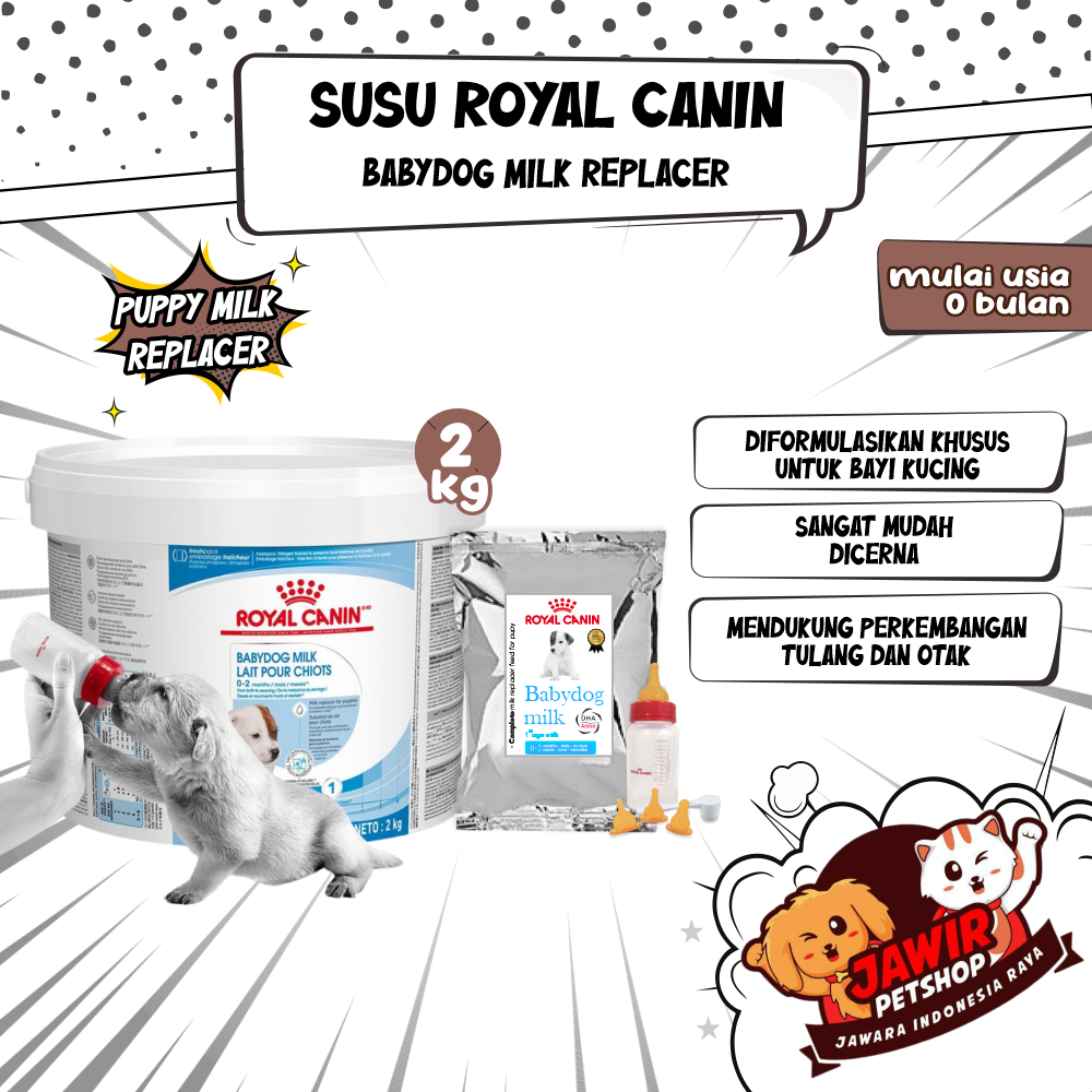 2KG ROYAL CANIN BABY DOG MILK rc susu anak anjing untuk puppy dewasa induk hamil menyusui bayi pengg