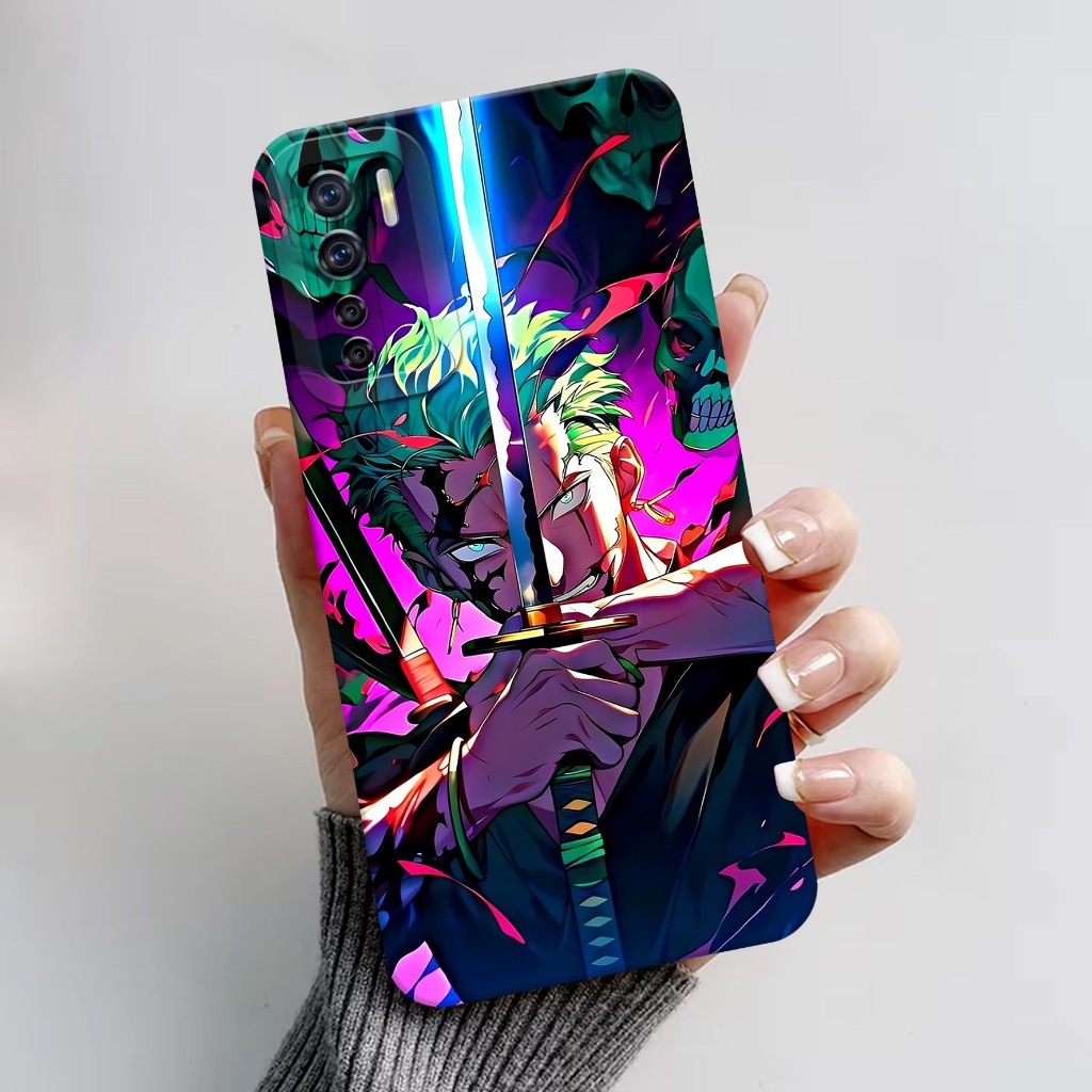 Case Oppo Reno 3 - Softcase Oppo Reno 3 Motif ZORO - Case Pro Camera - Case Hp Oppo Reno 3 - Casing 