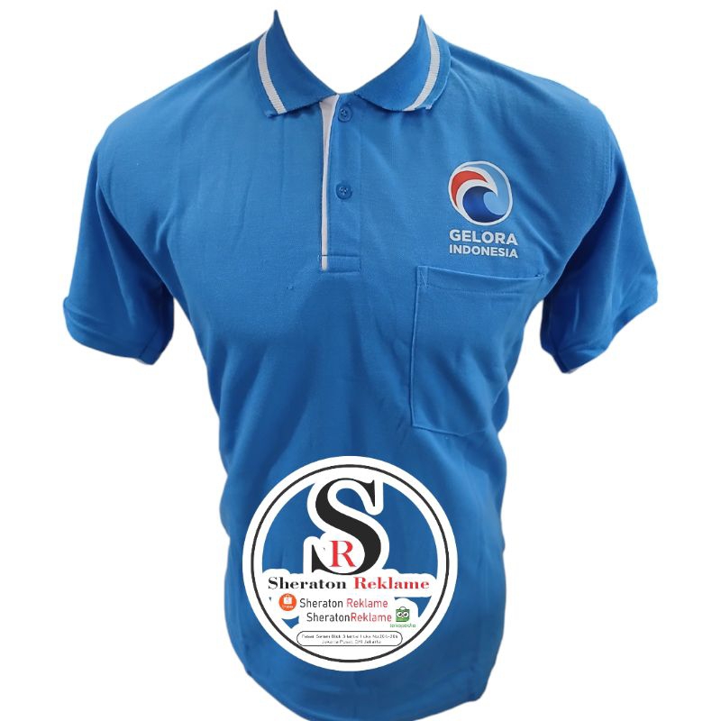 kaos partai gelora polo partai gelora lengan pendek