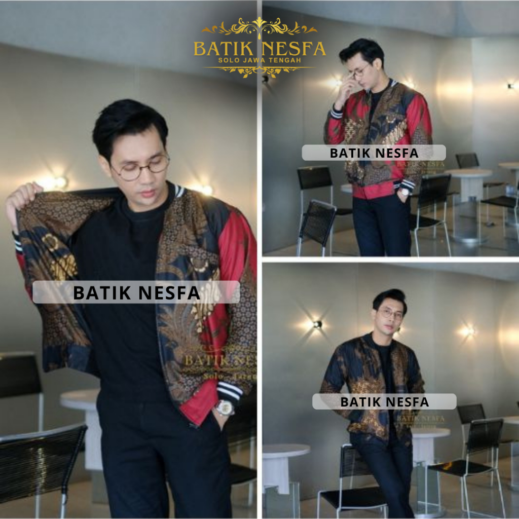 Jaket Batik Bomber Pria Bolak Balik Mahesa.
