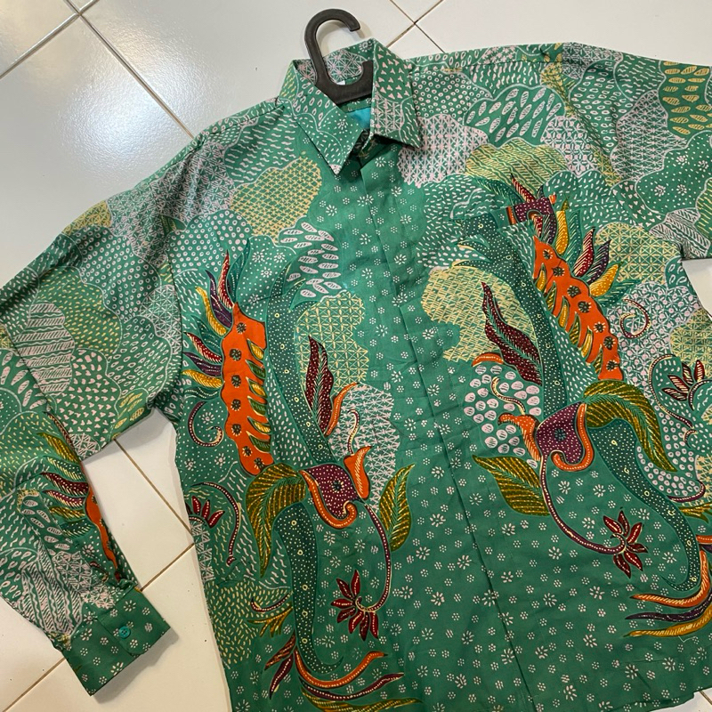 kemeja batik tulis madura asli - kemeja lengan panjang