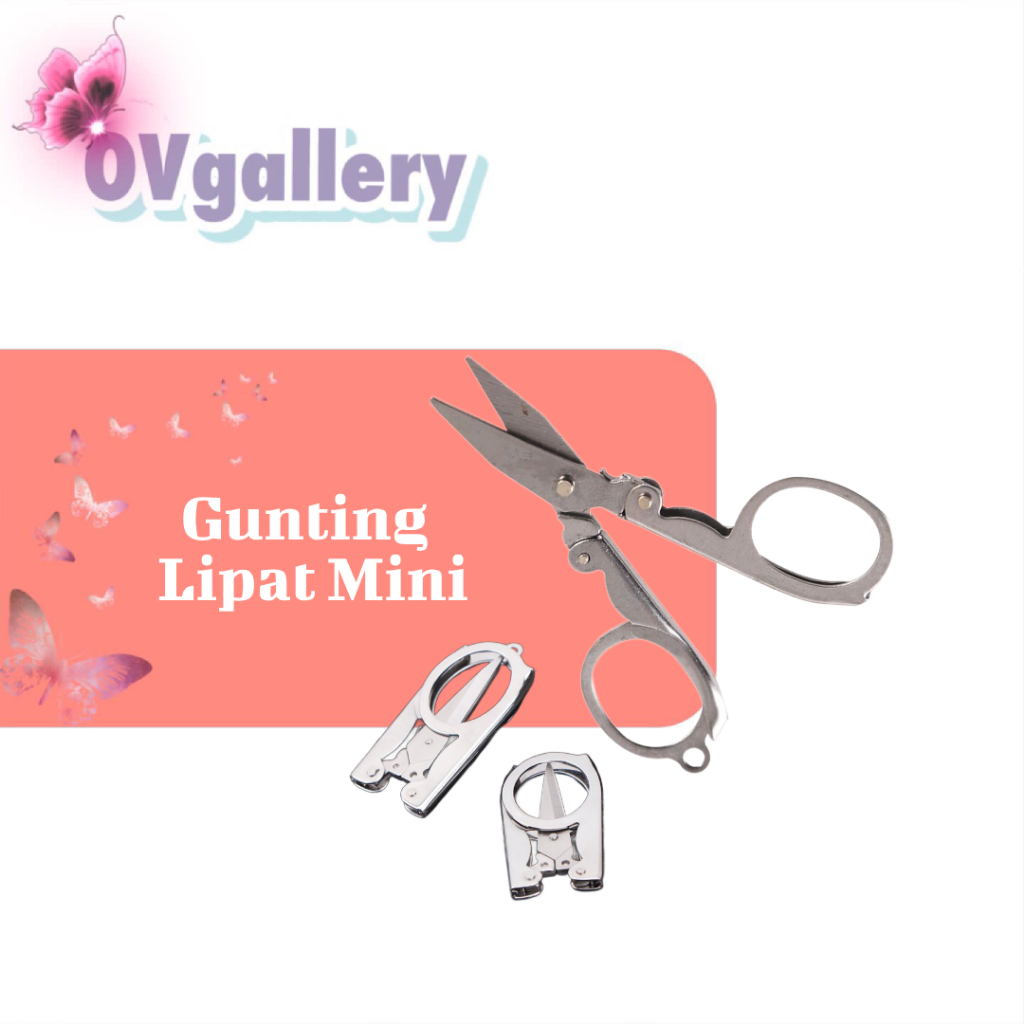 

OV151 Gunting Mini Lipat Kecil Stainless Lipat Gunting Murah