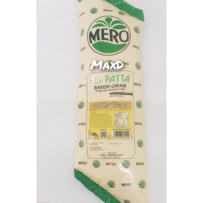 

Mero Le Patta Bakery Cream Isian Roti Rasa Vanilla 1kg