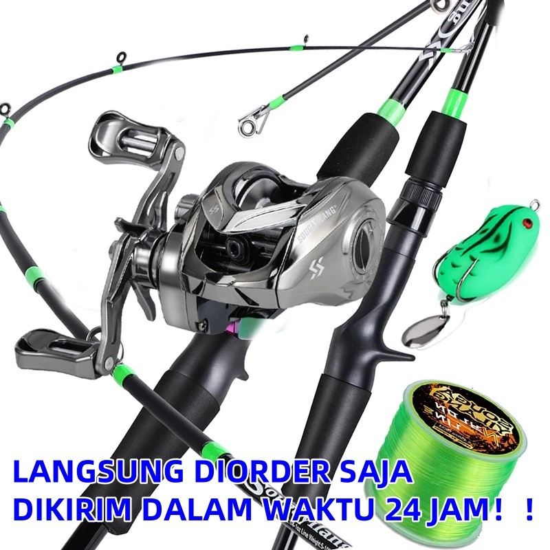 Joran Pancing Set/Joran Pancing Fishing Rod Fishing Reel Fishing Line Fishing Lure Combos