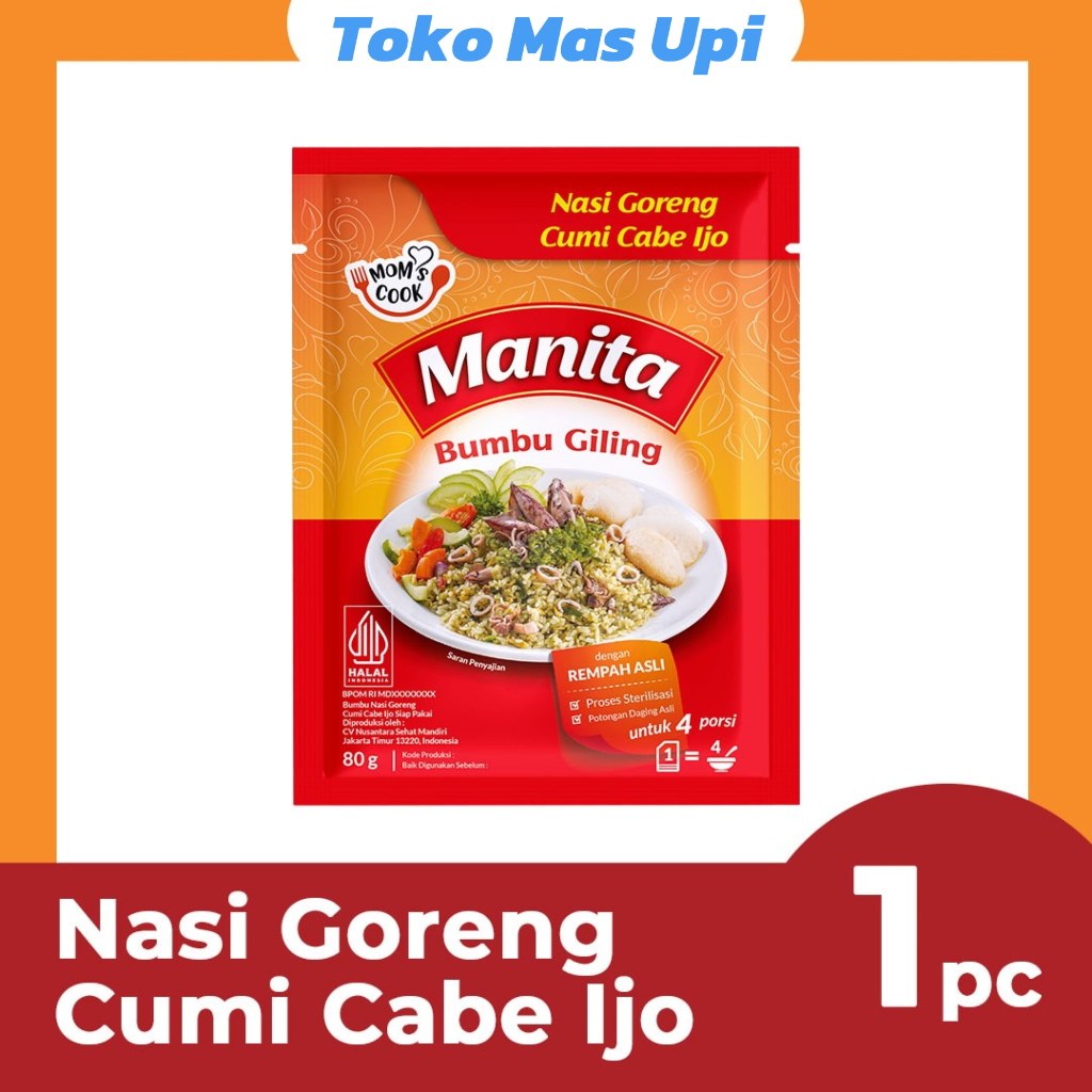 

MANITA Bumbu Giling Nasi Goreng Cumi Cabe Ijo