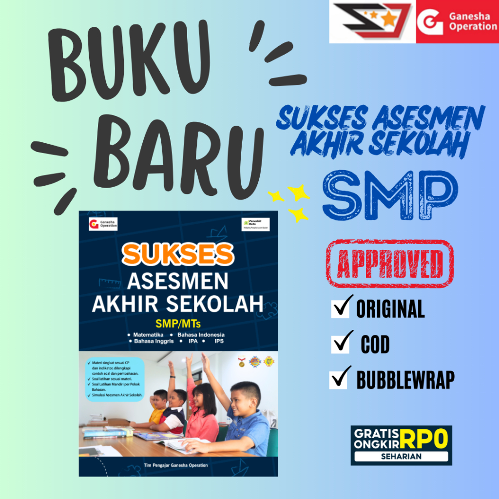 BUPEL SMP BIMBEL GANESHA OPERATION | SOAL UJIAN AKHIR SEKOLAH SMP | ASESMEN AKHIR SEKOLAH SMP
