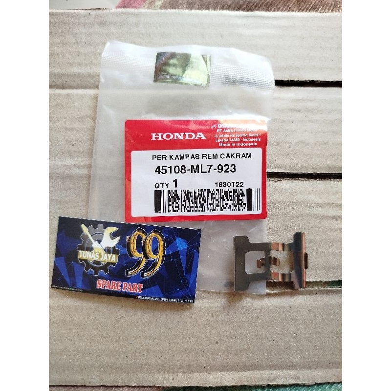 45108 ML7 923 Per Kampas Rem Cakram Honda CS1 KWC