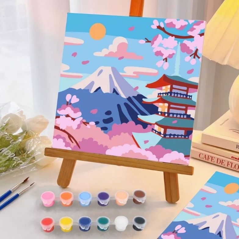 

KODE U8D Paint by Numbers 2x2cm Country Series Painting KIT DIY