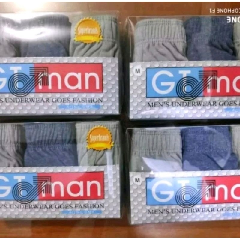 CELANA DALAM GT MAN GMX / CD GT GMX / CELANA DALAM PRIA GT MAN ISI 3/ MISTY