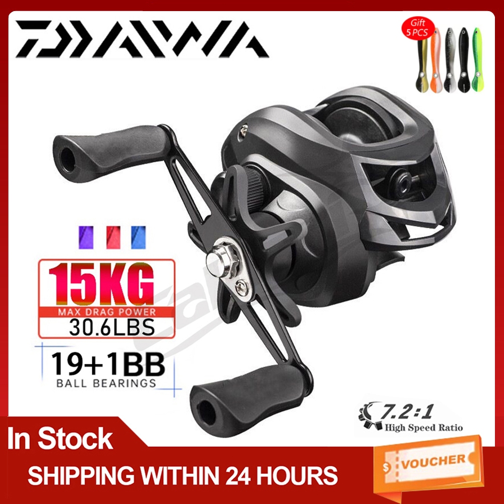 【COD】DAIWA  Reel Pancing Casting Reel 7.2:1 Reel Bc 19+1BB Gulungan Pancing Casting Joran Pancing