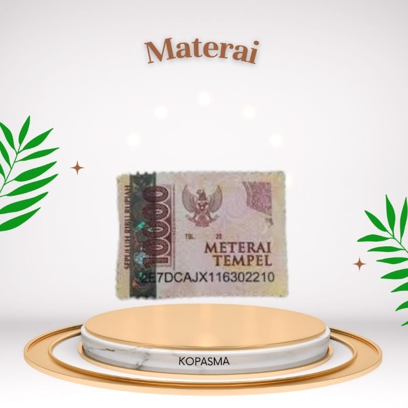 

(KOPASMA) Materai 10.000 Asli 1 Pcs Pos Original