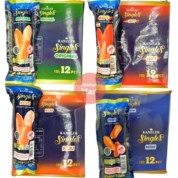 

berkualitas Kanzler Singles Sosis Bakso Siap Makan 12PCS
