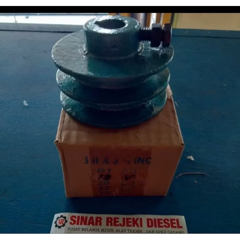 Pulley Pully Pulli Puli Cor Besi B2 3,5 Inchi 3,5 Inch 3,5" As 19 mm