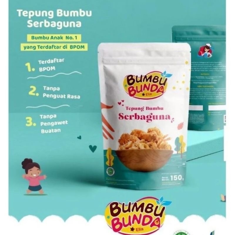 

BUMBU BUNDA by Elia | TEPUNG BUMBU SERBAGUNA Crispy | MPASI Non MSG