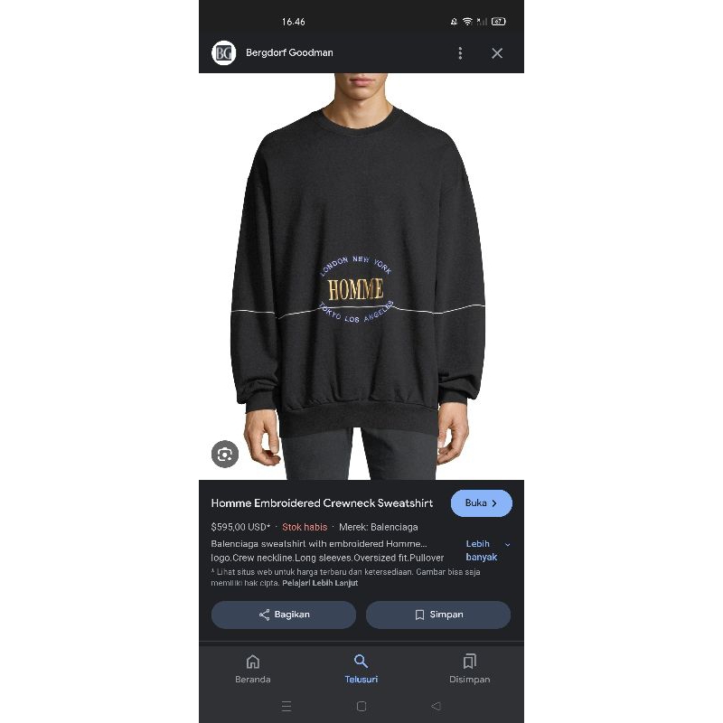 crewneck bal*nciag* x ke*nz0