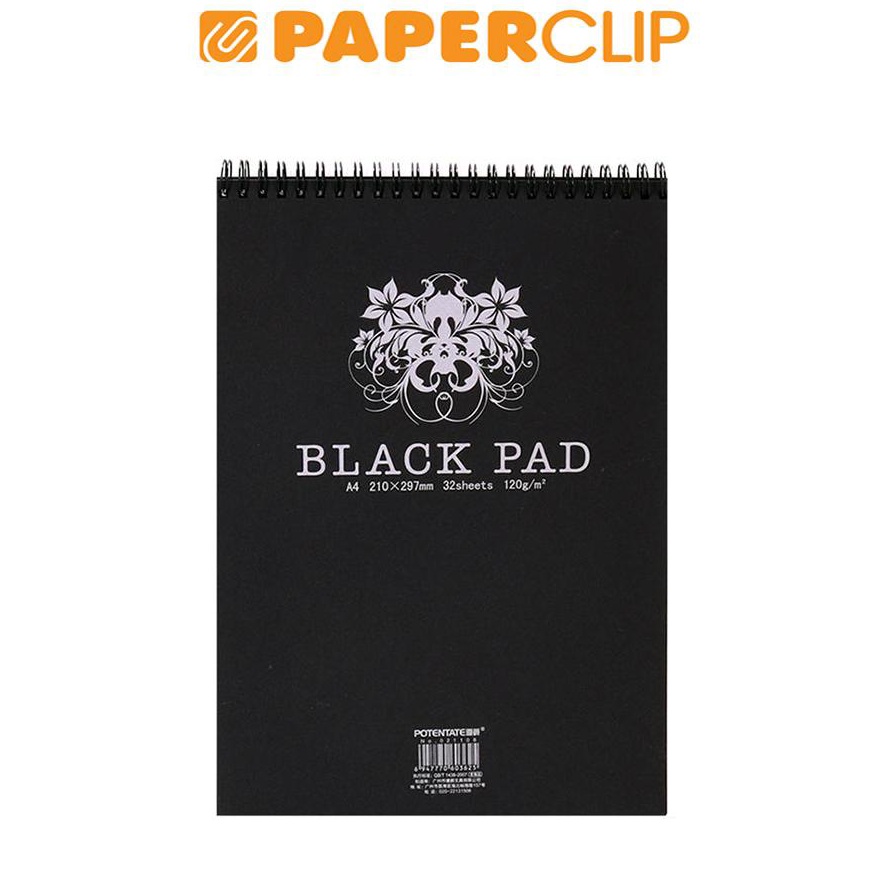 

KODE P5T POTENTATE SKETCH BOOK A4 32S BLACK 2118