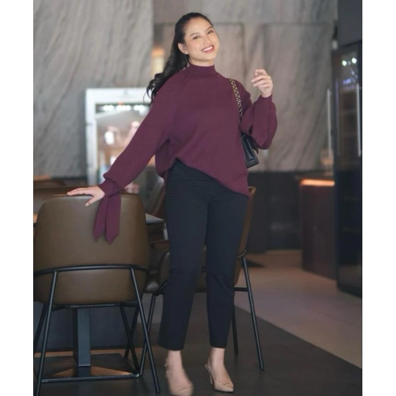 zara Sweater gonegani maroon