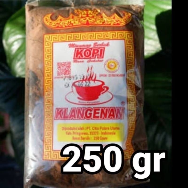 

Kopi Klangenan 250 gr perbungkus kopi Klangenan asli