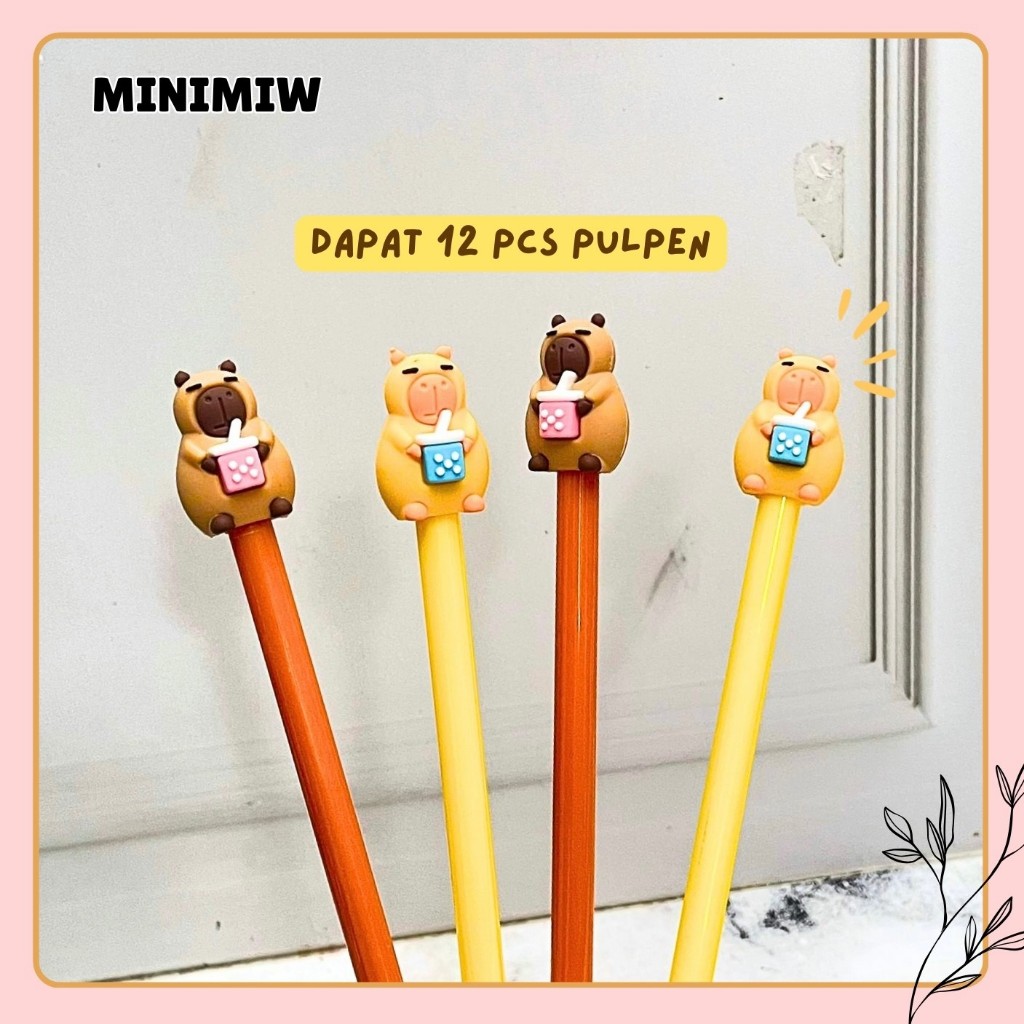

SELUSIN (12 PCS) PULPEN GEL CAPYBARA FULLBODY PGK-1545 CAPPYBARA KAPIBARA ANIMAL ZOO PEN PENA BOLPEN BOLPOIN LUCU ANAK ALAT TULIS KANTOR SEKOLAH MURAH TERMURAH COD