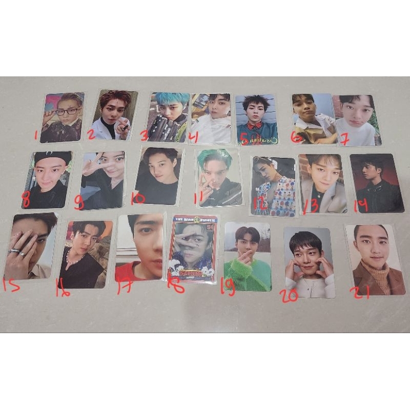 EXO OFFICIAL PC ALBUM SEHUN CHANYEOL XIUMIN DO KAI SUHO LAY CHEN PHOTOCARD