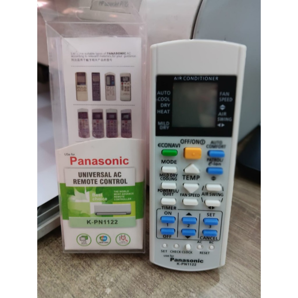 REMOTE AC PANASONIC UNIVERSAL KPN1122