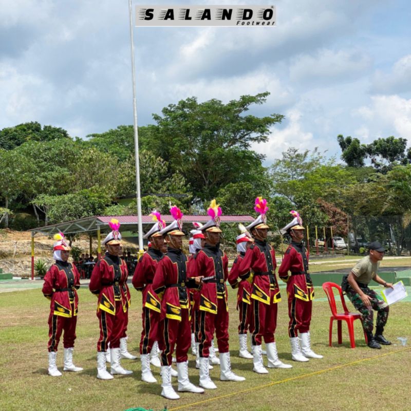 Berkualitas Salando Sepatu Paskibra Pria Dan Wanita Sepatu Boots Mayoret Sepatu Paskibra Tinggi